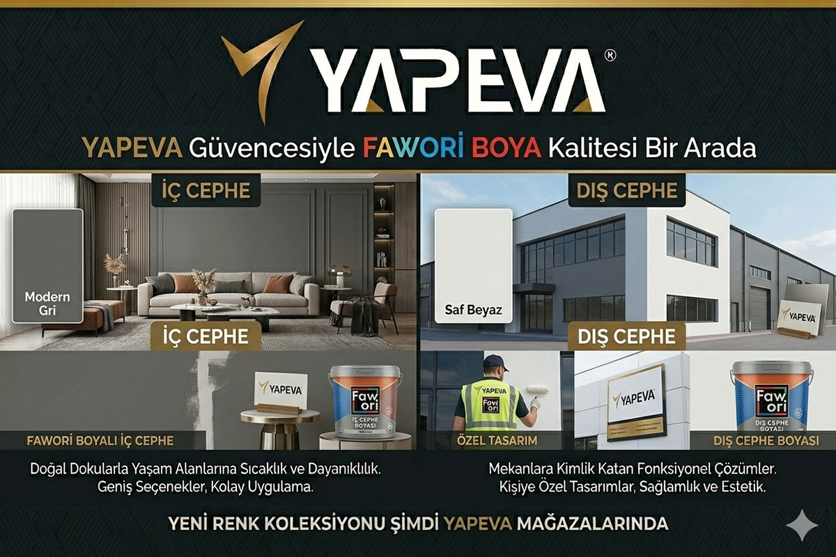 Mekanlarınızda Hayal Ettiğiniz Renkler, Yapeva Güvencesiyle Buluşuyor